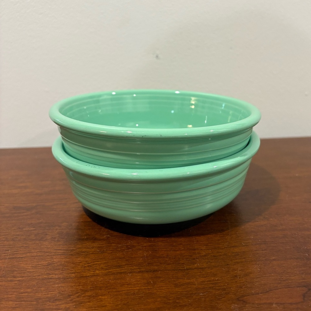 Fiestaware Fiesta *2* Seamist small 5.5” bowls Rare Retired